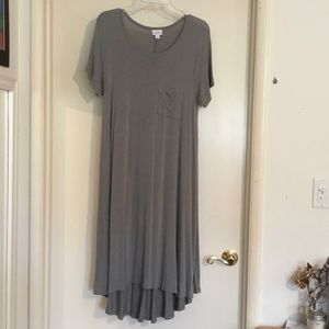 Lularoe Small grey Carly dress EUC
